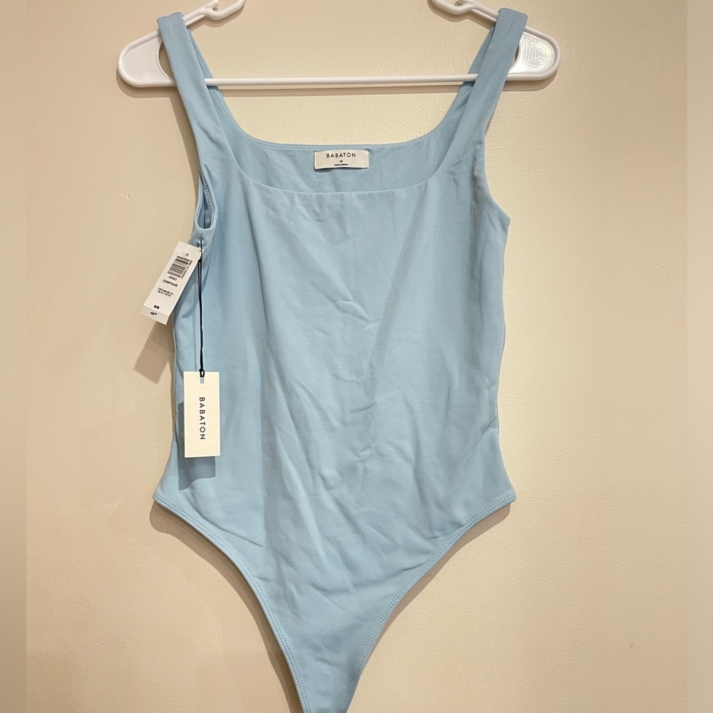 Aritzia Babaton Contour Bodysuit Dream Blue NWT Size Medium Rare